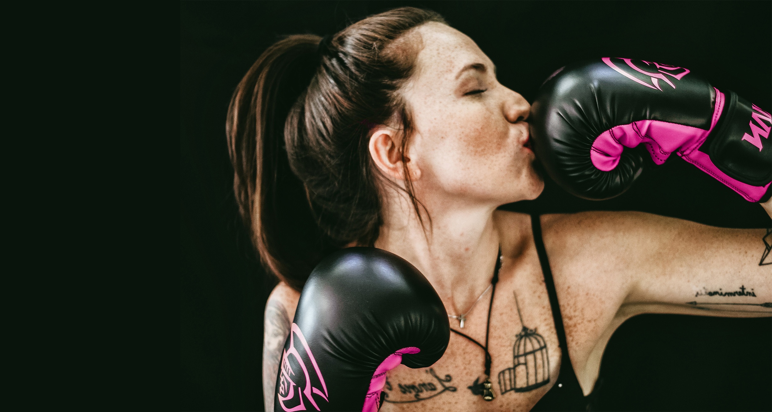 boxing lady